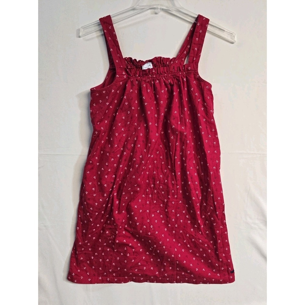 Petite Plume Annabelle Cotton Twill Nightgown Red Anchors  S Women's